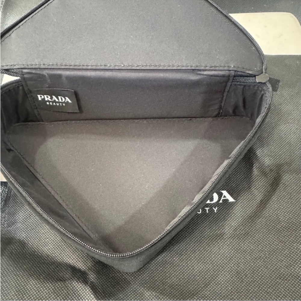 Prada Beauty Pink and Black Cosmetic Bag - Picture 5 of 16